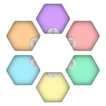 Infographic elements (hexagon) Stock Illustration