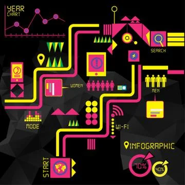 Infographic elements Ilustración de archivo