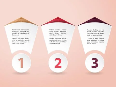 Infographic elements with numbers Stock Illustration