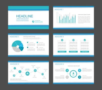 Infographic elements for presentation templates. 스톡 일러스트