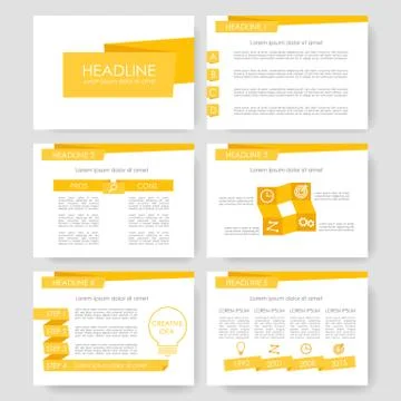 Infographic elements for presentation templates. 스톡 일러스트