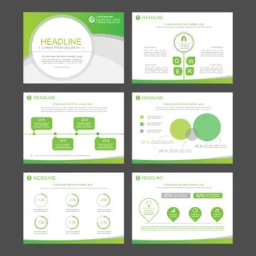 Infographic elements for presentation templates. 库存插图