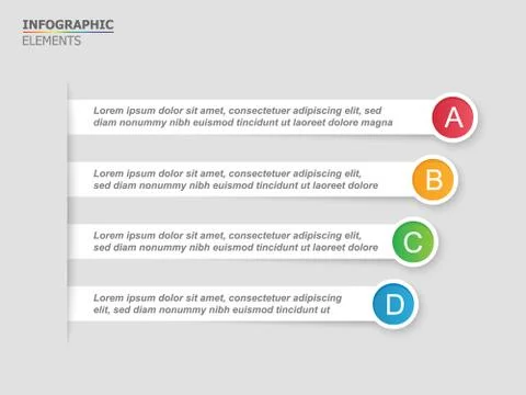 Infographic elements for presentation templates. イラスト素材