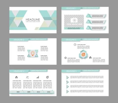 Infographic elements for presentation templates. 스톡 일러스트
