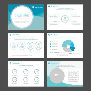 Infographic elements for presentation templates. イラスト素材