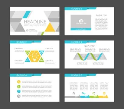 Infographic elements for presentation templates. 스톡 일러스트