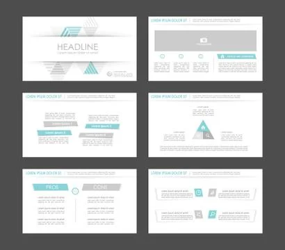 Infographic elements for presentation templates. 스톡 일러스트