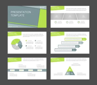 Infographic elements for presentation templates. Illustrazione stock