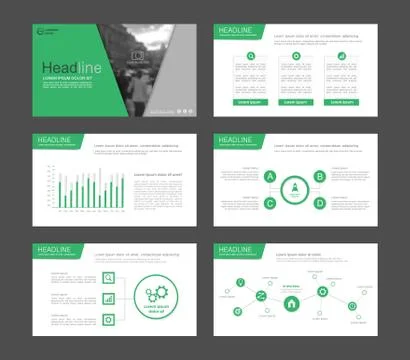 Infographic elements for presentation templates. イラスト素材