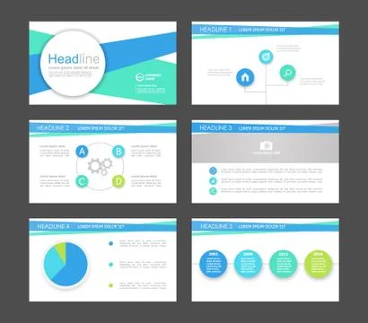 Infographic elements for presentation templates. 스톡 일러스트