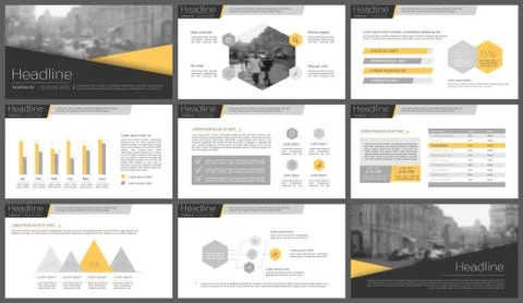 Infographic elements for presentation templates. 스톡 일러스트