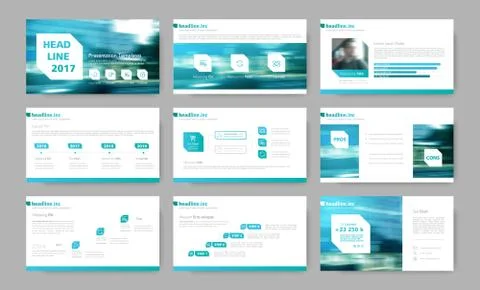 Infographic elements for presentation templates. 스톡 일러스트