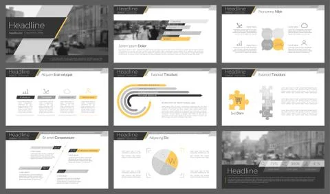 Infographic elements for presentation templates. イラスト素材