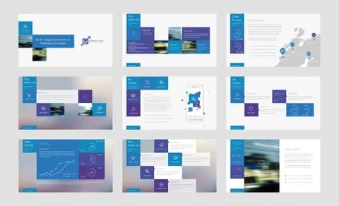 Infographic elements for presentation templates. 스톡 일러스트