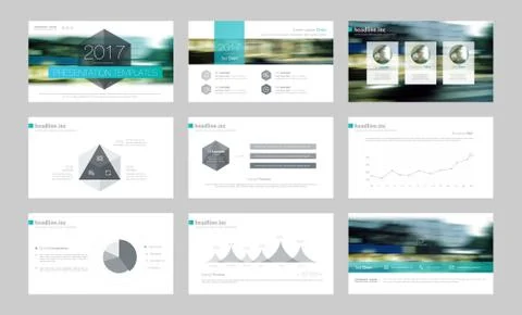 Infographic elements for presentation templates. 스톡 일러스트