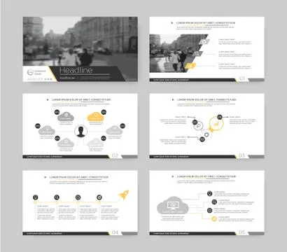 Infographic elements for presentation templates. 스톡 일러스트