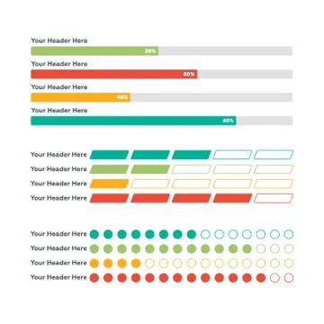 Infographic elements. Progress bar Illustrazione stock