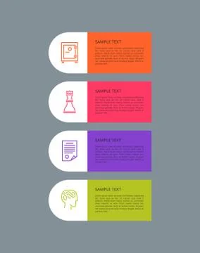 Infographic Elements Set Grey Vector Illustration 스톡 일러스트