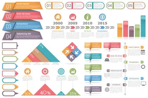 Infographic Elements Set Stock Illustration
