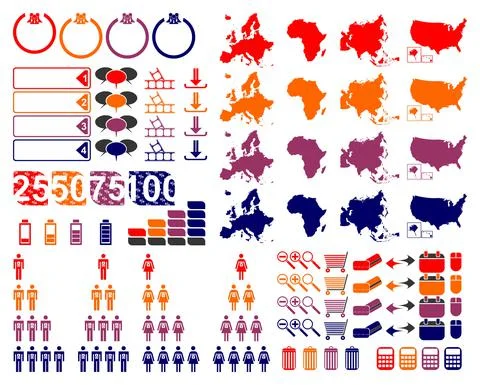 Infographic elements set Stock Illustration