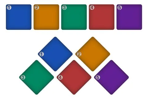 Infographic elements (squares) Stock Illustration