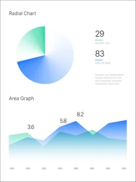 Infographic elements. UI and UX Kit with big data visualization. Stockillustratie