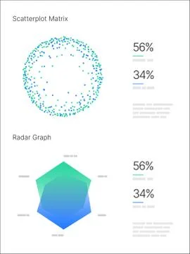 Infographic elements. UI and UX Kit with big data visualization. Illustrazione stock