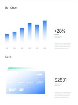 Infographic elements. UI and UX Kit with big data visualization. Illustrazione stock