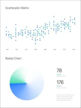 Infographic elements. UI and UX Kit with big data visualization. Illustrazione stock