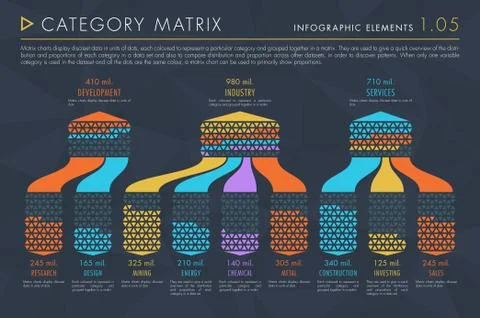 Infographic Elements Vol.1 - Category Matrix Stock Illustration