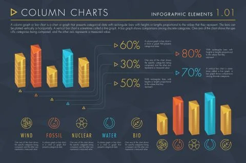 Infographic Elements Vol.1 - Column Charts Stock Illustration