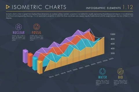 Infographic Elements Vol.1 - Isometric Charts Stock Illustration