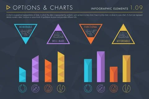 Infographic Elements Vol.1 - Options and Charts Stock Illustration