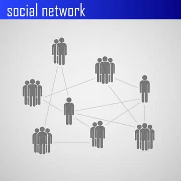 Infographic elements for web or print design with social network icons Stock Illustration