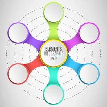 Infographic elements for your business projects. Empty, paper, three-dimens.. Stock Illustration