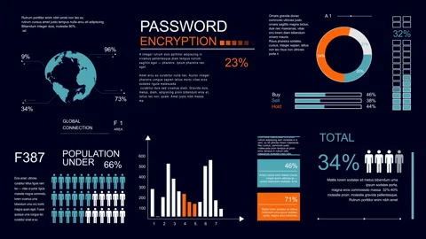 Infographic elements.Alpha channel. Stock Footage 95944869