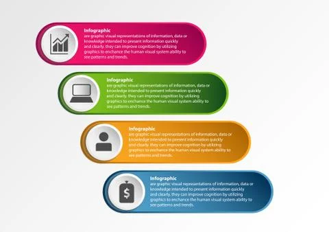 Infographic elips Stock Illustration