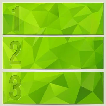 Infographic enumerated modern presentation banner set Stock Illustration