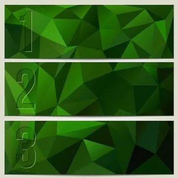 Infographic enumerated modern presentation banner set Stock Illustration