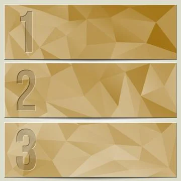 Infographic enumerated modern presentation banner set Stock Illustration
