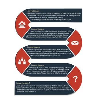 Infographic Flat Set Stock Illustration