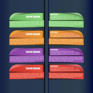 Infographic Flat Set Stock Illustration