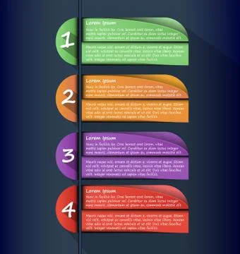 Infographic Flat Set Illustrazione stock