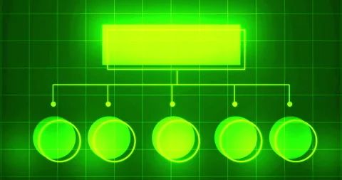Infographic glowing hologram with empty space for text 4K bg Stock Footage 314876849