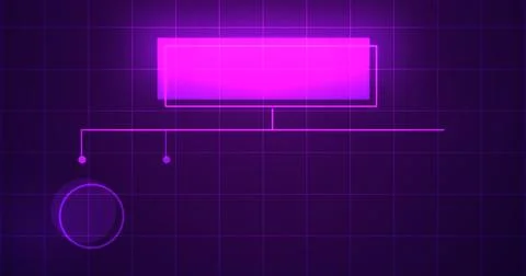 Infographic glowing hologram with empty space for text bg. Business hierarc.. Illustrazione stock