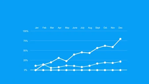 Infographic graph 8 Stock Footage 225843629