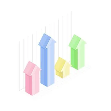 Infographic as Graphic Visual Representation of Information or Data Isometric Stock Illustration