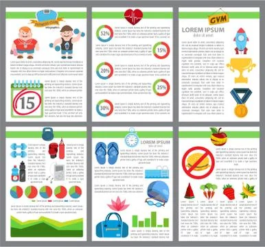 Infographic healthy lifestyle Stock Illustration