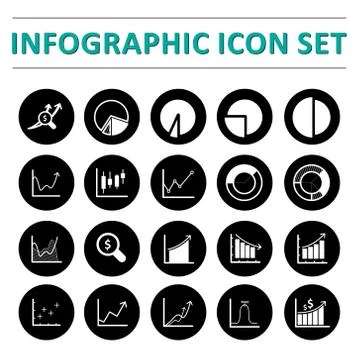 Infographic icon set Stock Illustration