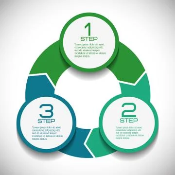 Infographic icon. Steps design. Vector graphic Stock Illustration